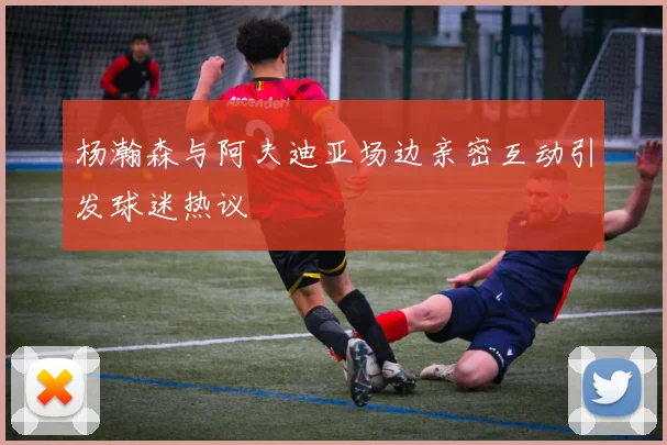 杨瀚森与阿夫迪亚场边亲密互动引发球迷热议