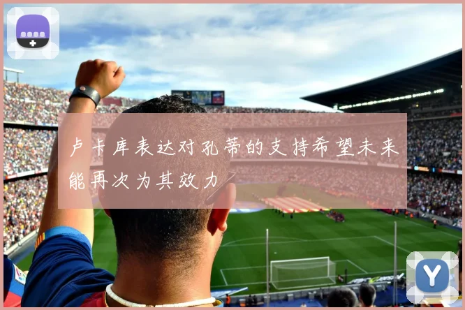 卢卡库表达对孔蒂的支持希望未来能再次为其效力