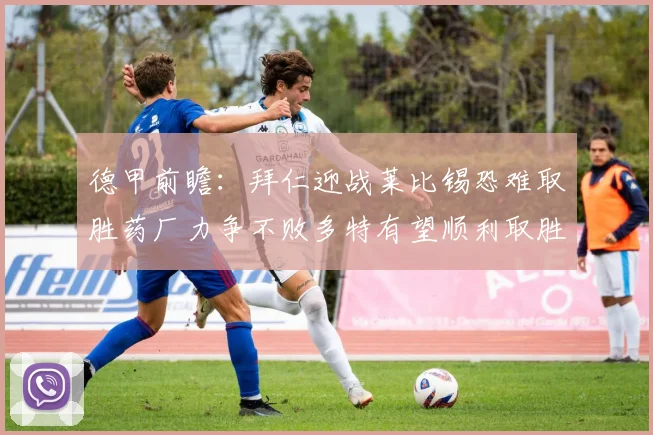 德甲前瞻：拜仁迎战莱比锡恐难取胜药厂力争不败多特有望顺利取胜